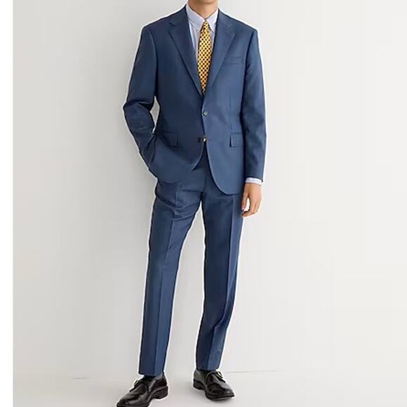 J. Crew Ludlow Classic-fit Suit Italian Stretch Wool Blend in Harbor Blue 42R - Picture 1 of 15